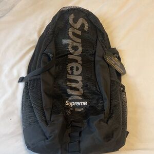 Supreme Black Mesh Backpack